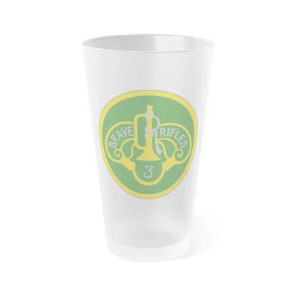 3 Cavalry Regiment (U.S. Army) Frosted Pint Glass 16oz Default Title - Go Mug Yourself