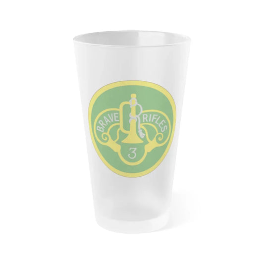 3 Cavalry Regiment (U.S. Army) Frosted Pint Glass 16oz Default Title - Go Mug Yourself