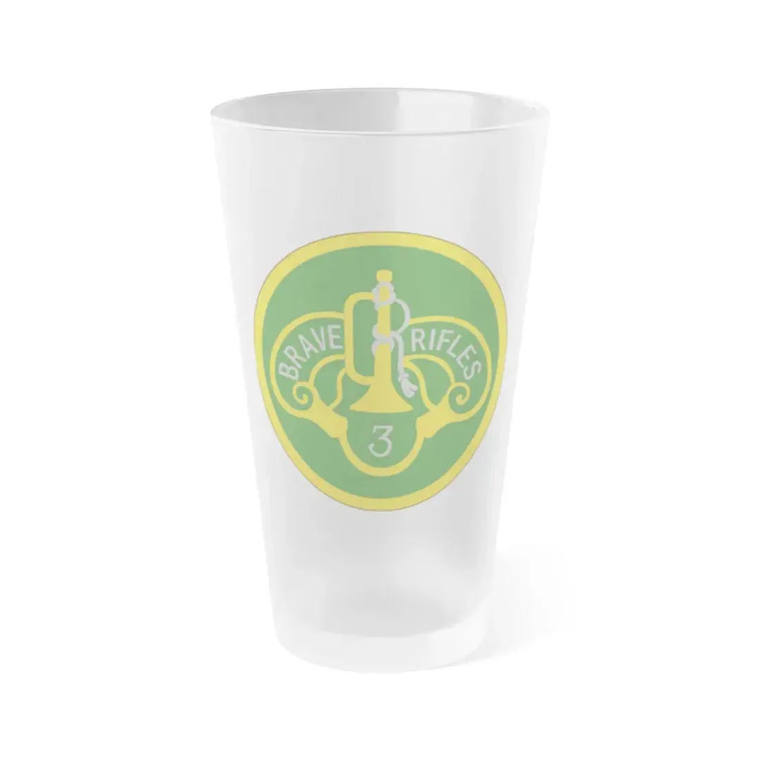 3 Cavalry Regiment (U.S. Army) Frosted Pint Glass 16oz Default Title - Go Mug Yourself