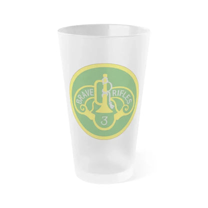 3 Cavalry Regiment (U.S. Army) Frosted Pint Glass 16oz Default Title - Go Mug Yourself