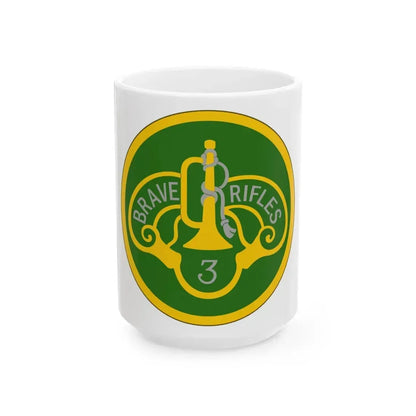 3 Cavalry Regiment (U.S. Army) White Coffee Mug 15oz - Go Mug Yourself