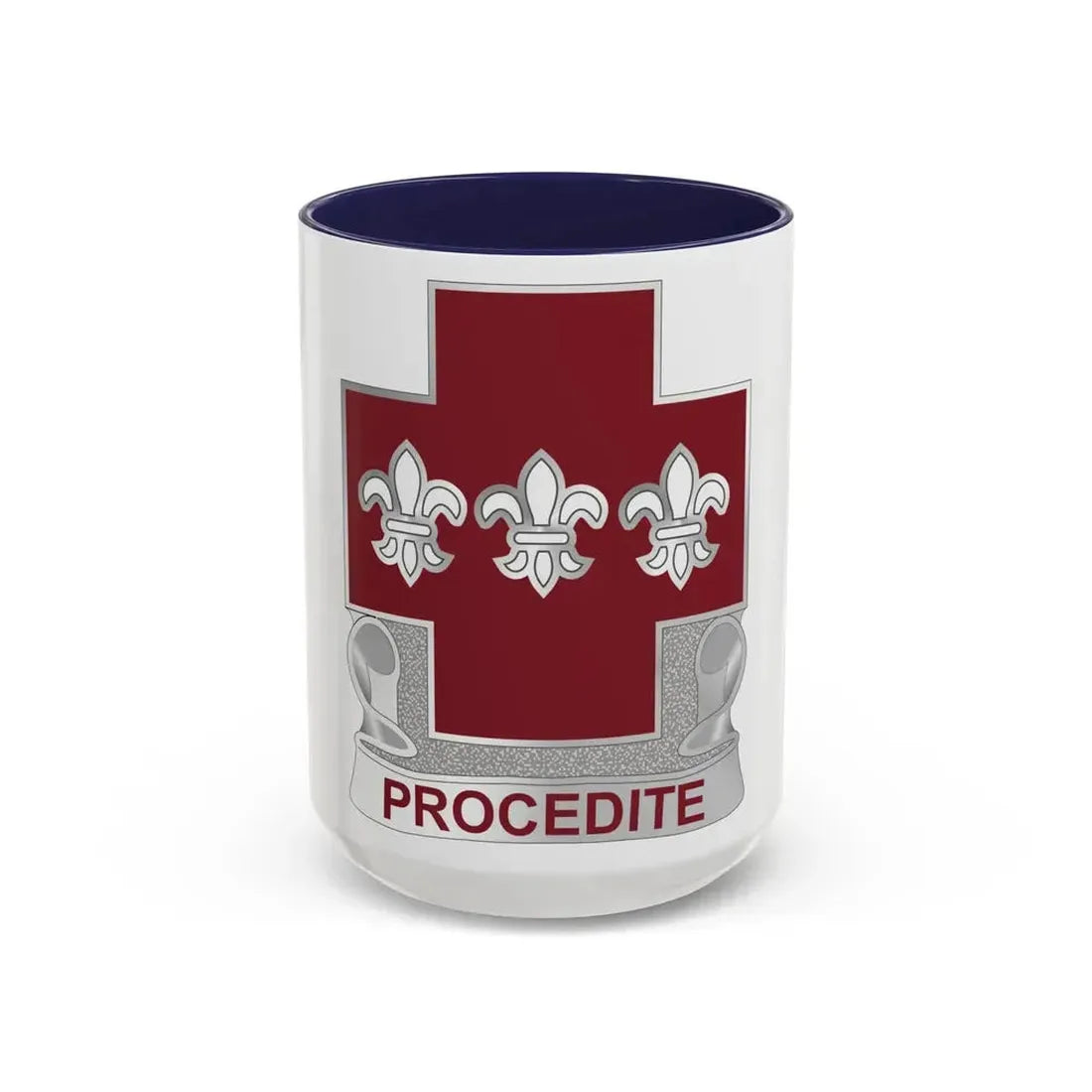 3 Evacuation Hospital (U.S. Army) Accent Coffee Mug 15oz Navy - Go Mug Yourself