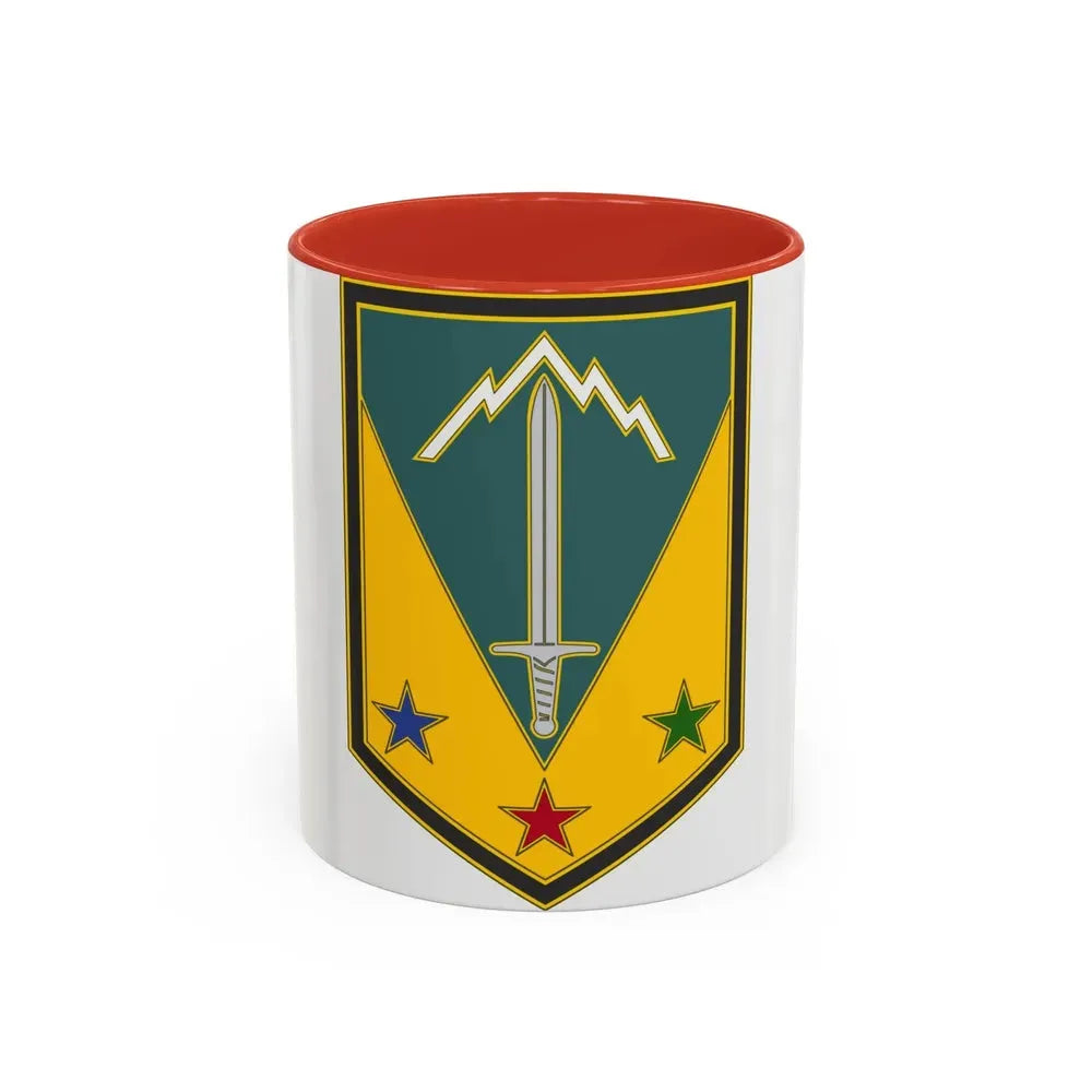 3 Maneuver Enhancement Brigade (U.S. Army) Accent Coffee Mug 11oz Red - Go Mug Yourself