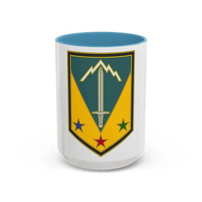 3 Maneuver Enhancement Brigade (U.S. Army) Accent Coffee Mug 15oz Light Blue - Go Mug Yourself
