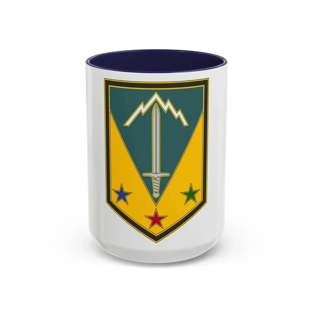 3 Maneuver Enhancement Brigade (U.S. Army) Accent Coffee Mug 15oz Navy - Go Mug Yourself