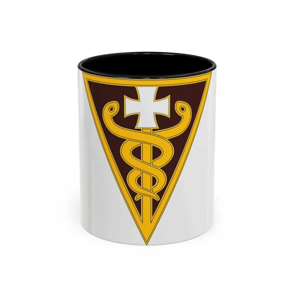 3 Medical Command (U.S. Army) Accent Coffee Mug-11oz-Black-Go Mug Yourself