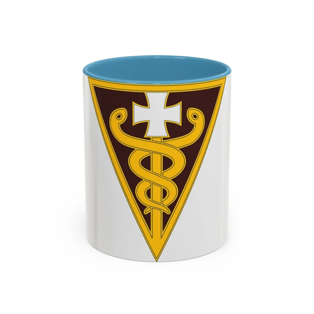 3 Medical Command (U.S. Army) Accent Coffee Mug-11oz-Light Blue-Go Mug Yourself