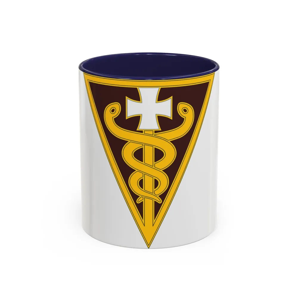 3 Medical Command (U.S. Army) Accent Coffee Mug-11oz-Navy-Go Mug Yourself