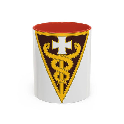 3 Medical Command (U.S. Army) Accent Coffee Mug-11oz-Red-Go Mug Yourself