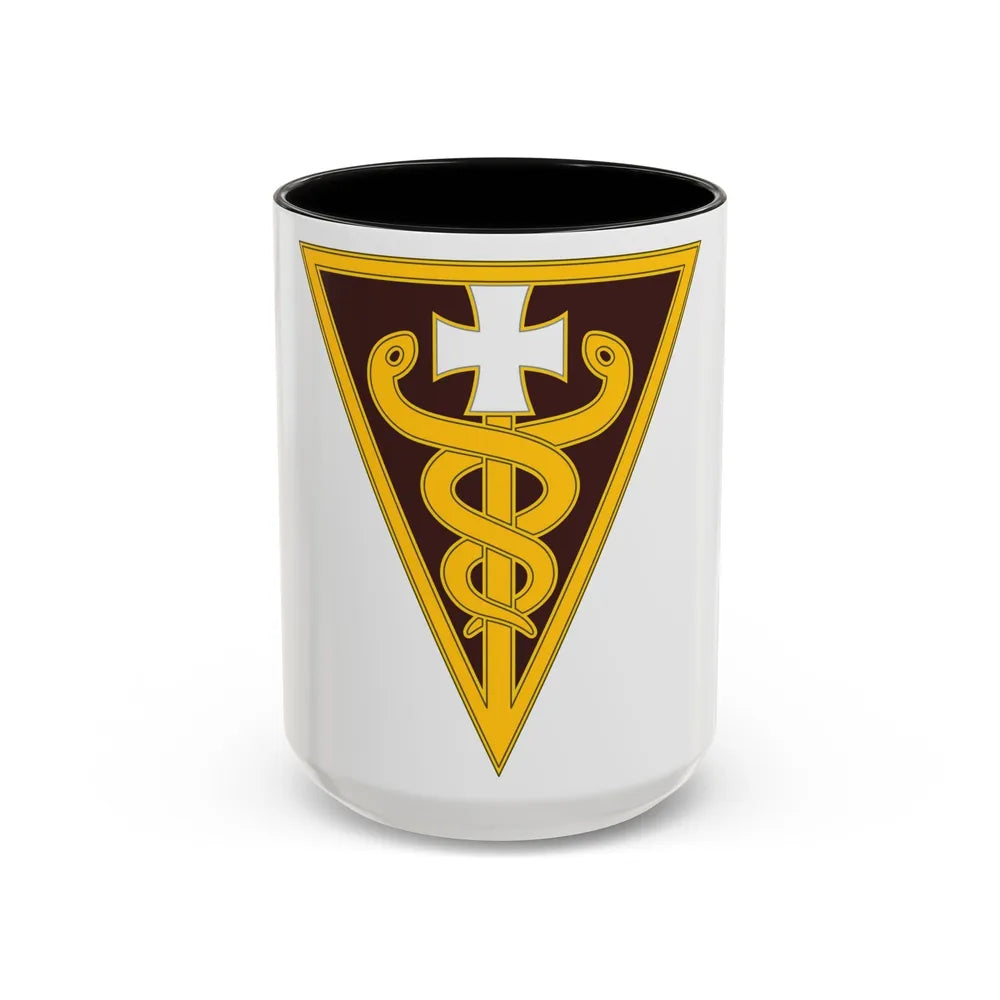 3 Medical Command (U.S. Army) Accent Coffee Mug-15oz-Black-Go Mug Yourself