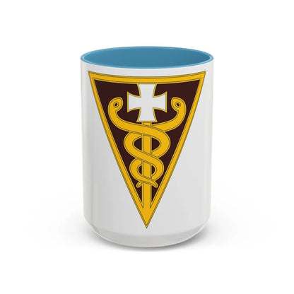 3 Medical Command (U.S. Army) Accent Coffee Mug-15oz-Light Blue-Go Mug Yourself