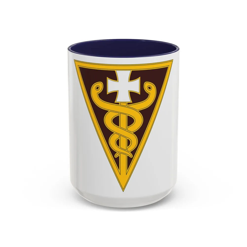 3 Medical Command (U.S. Army) Accent Coffee Mug-15oz-Navy-Go Mug Yourself