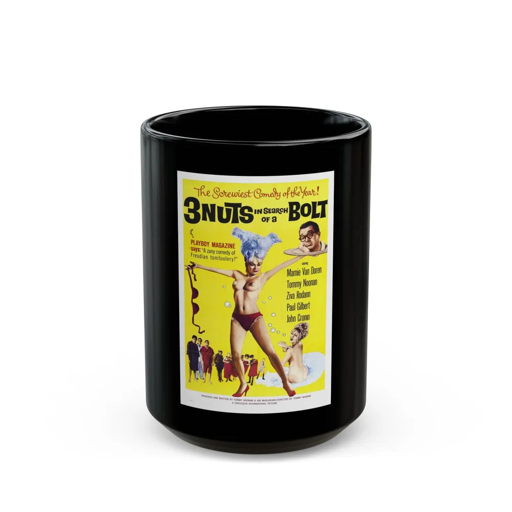 3 NUTS IN SEARCH OF A BOLT 1964 Movie Poster - Black Coffee Mug-15oz-Go Mug Yourself