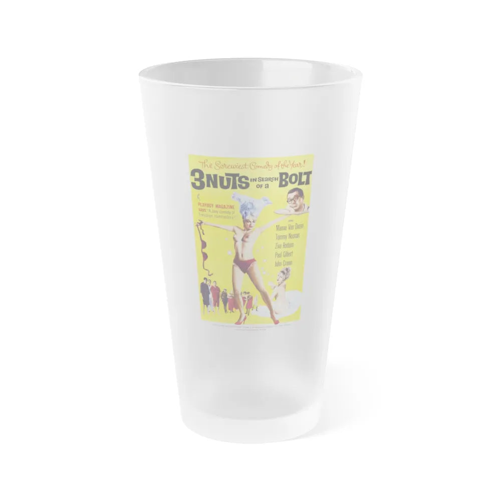 3 NUTS IN SEARCH OF A BOLT 1964 Movie Poster - Frosted Pint Glass 16oz-16oz-Frosted-Go Mug Yourself