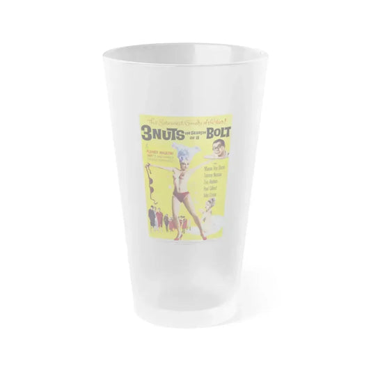 3 NUTS IN SEARCH OF A BOLT 1964 Movie Poster - Frosted Pint Glass 16oz 16oz Frosted - Go Mug Yourself
