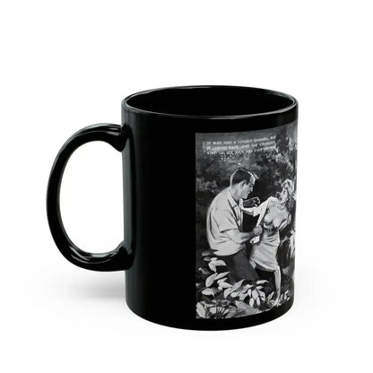 3 On A Date, Jaguar magazine No. 01, 1961 - Black Coffee Mug - Go Mug Yourself