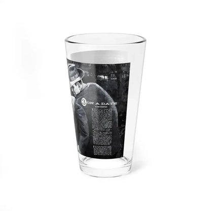 3 On A Date, Jaguar magazine No. 01, 1961 (Magazine Illustration) Pint Glass 16oz - Go Mug Yourself