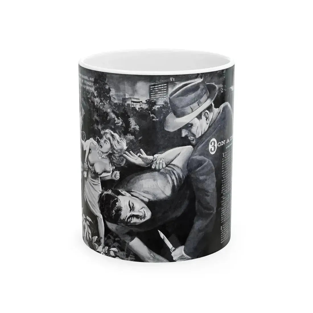 3 On A Date, Jaguar magazine No. 01, 1961 - White Coffee Mug 11oz - Go Mug Yourself