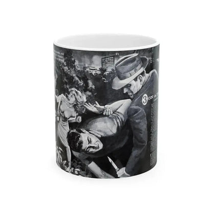 3 On A Date, Jaguar magazine No. 01, 1961 - White Coffee Mug 11oz - Go Mug Yourself