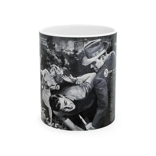 3 On A Date, Jaguar magazine No. 01, 1961 - White Coffee Mug 11oz - Go Mug Yourself