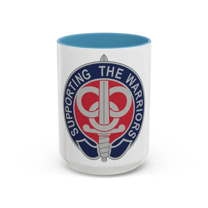 3 Personnel Command 2 (U.S. Army) Accent Coffee Mug 15oz Light Blue - Go Mug Yourself
