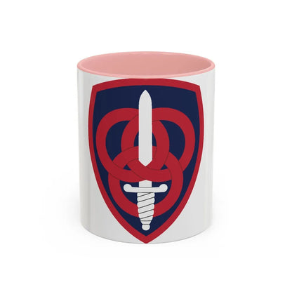 3 Personnel Command (U.S. Army) Accent Coffee Mug-11oz-Pink-Go Mug Yourself