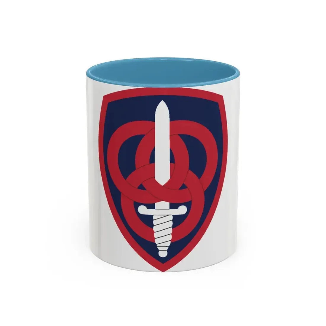 3 Personnel Command (U.S. Army) Accent Coffee Mug 11oz Light Blue - Go Mug Yourself