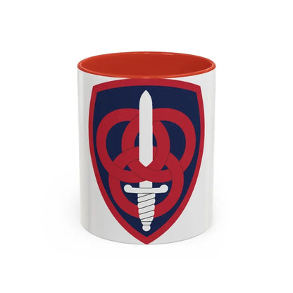 3 Personnel Command (U.S. Army) Accent Coffee Mug 11oz Red - Go Mug Yourself