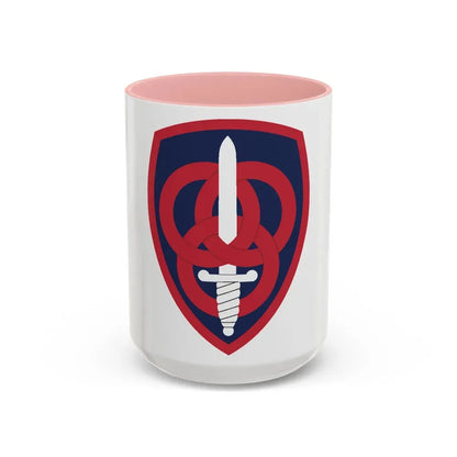 3 Personnel Command (U.S. Army) Accent Coffee Mug 15oz Pink - Go Mug Yourself