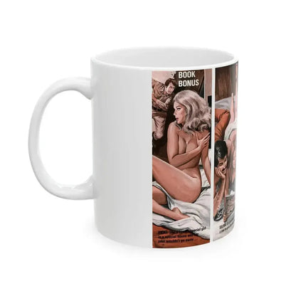 3 Swamp Women, Male magazine, August 1971 - White Coffee Mug - Go Mug Yourself