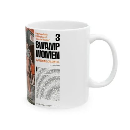 3 Swamp Women, Male magazine, August 1971 - White Coffee Mug - Go Mug Yourself