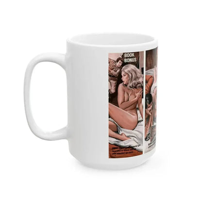 3 Swamp Women, Male magazine, August 1971 - White Coffee Mug - Go Mug Yourself