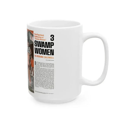 3 Swamp Women, Male magazine, August 1971 - White Coffee Mug - Go Mug Yourself