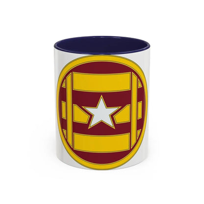 3 Transportation Brigade (U.S. Army) Accent Coffee Mug-11oz-Navy-Go Mug Yourself