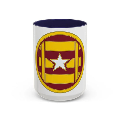 3 Transportation Brigade (U.S. Army) Accent Coffee Mug-15oz-Navy-Go Mug Yourself