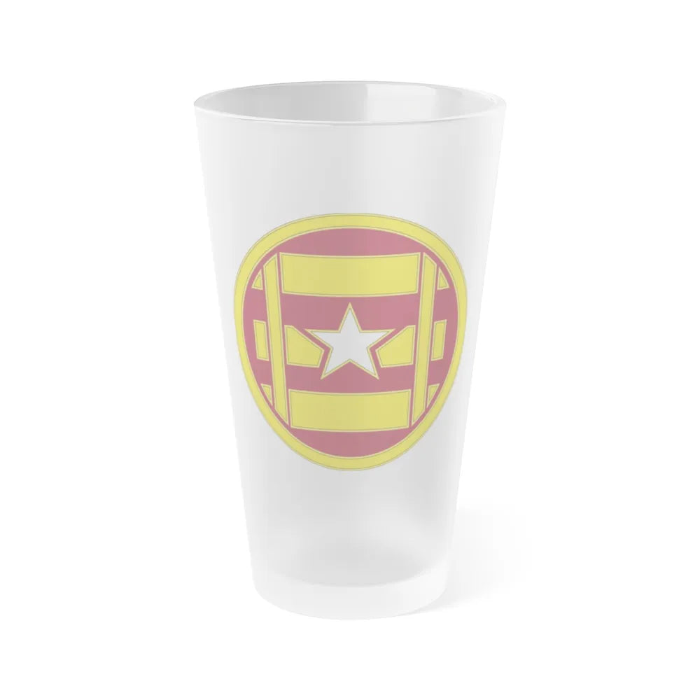 3 Transportation Brigade (U.S. Army) Frosted Pint Glass 16oz-Go Mug Yourself