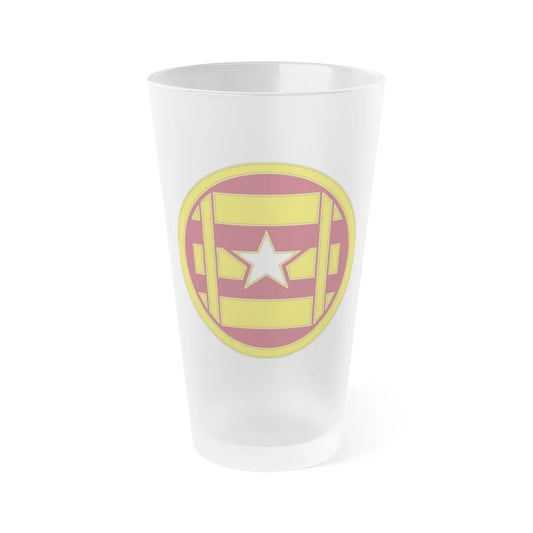 3 Transportation Brigade (U.S. Army) Frosted Pint Glass 16oz-Go Mug Yourself