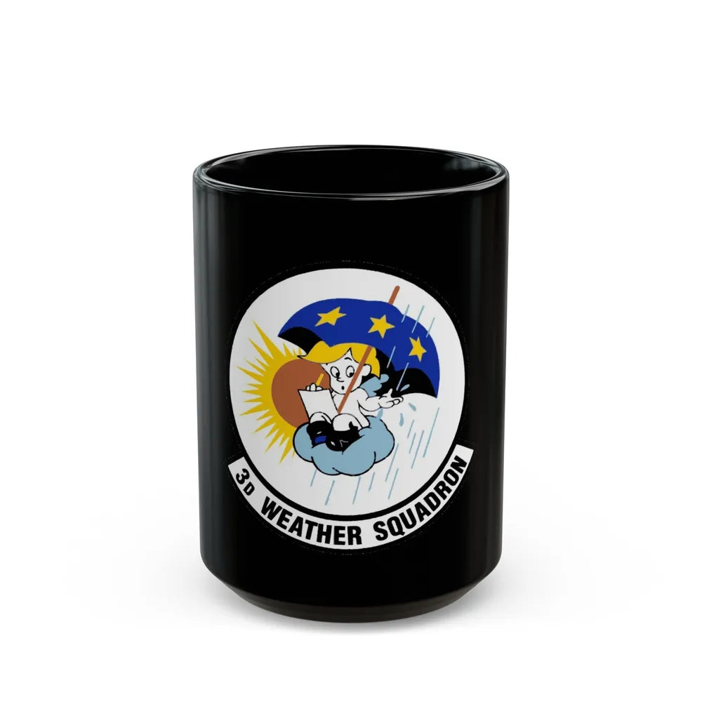 3 Weather Squadron ACC (U.S. Air Force) Black Coffee Mug-15oz-Go Mug Yourself