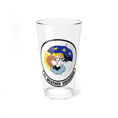 3 Weather Squadron ACC (U.S. Air Force) Pint Glass 16oz-16oz-Go Mug Yourself