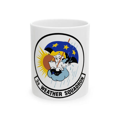 3 Weather Squadron ACC (U.S. Air Force) White Coffee Mug-11oz-Go Mug Yourself