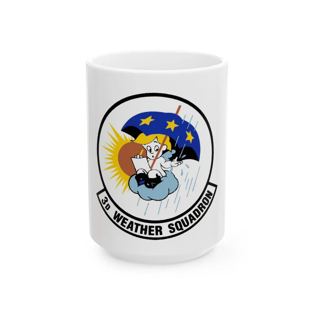 3 Weather Squadron ACC (U.S. Air Force) White Coffee Mug-15oz-Go Mug Yourself