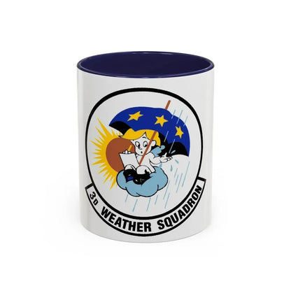 3 Weather Squadron ACC (U.S. Air Force) Accent Coffee Mug 11oz Navy - Go Mug Yourself