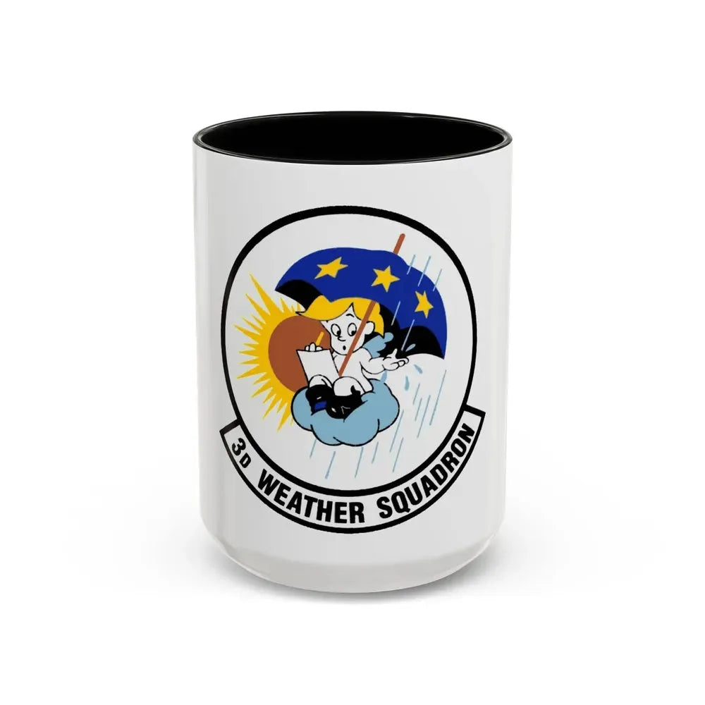 3 Weather Squadron ACC (U.S. Air Force) Accent Coffee Mug 15oz Black - Go Mug Yourself