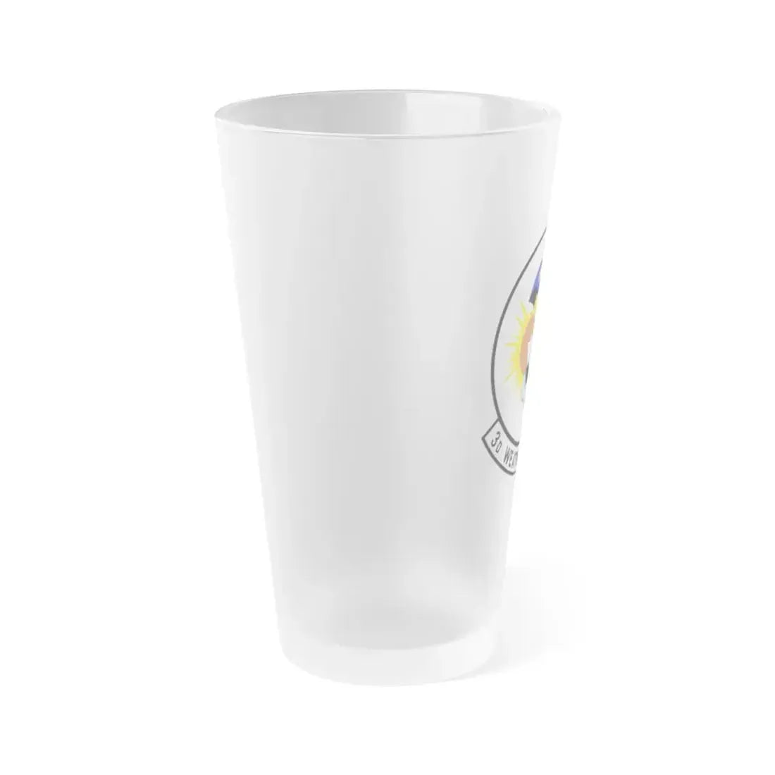 3 Weather Squadron ACC (U.S. Air Force) Frosted Pint Glass 16oz - Go Mug Yourself