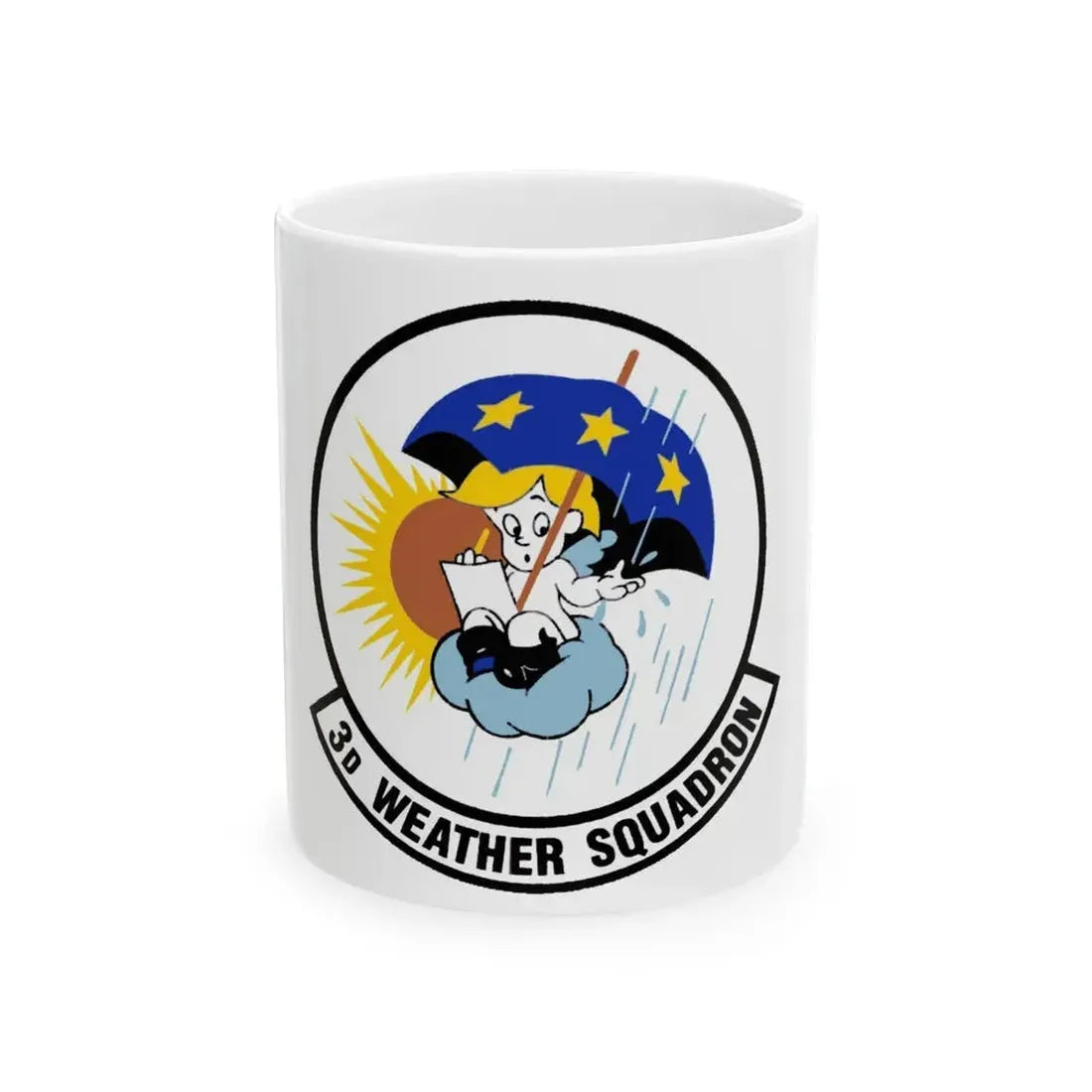 3 Weather Squadron ACC (U.S. Air Force) White Coffee Mug 11oz - Go Mug Yourself