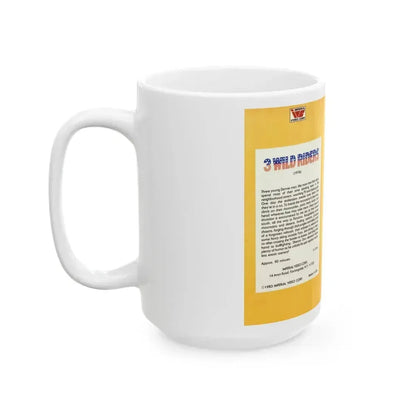 3 WILD RIDERS (VHS COVER) - White Coffee Mug - Go Mug Yourself