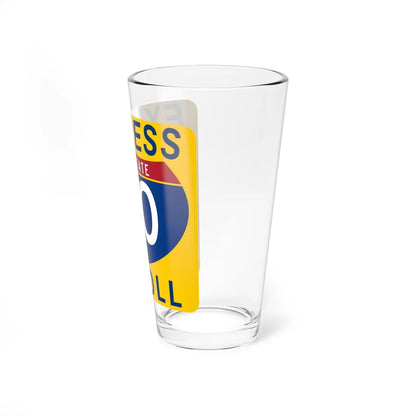 30 Express Lane free (Texas) (Road Sign) Pint Glass 16oz - Go Mug Yourself