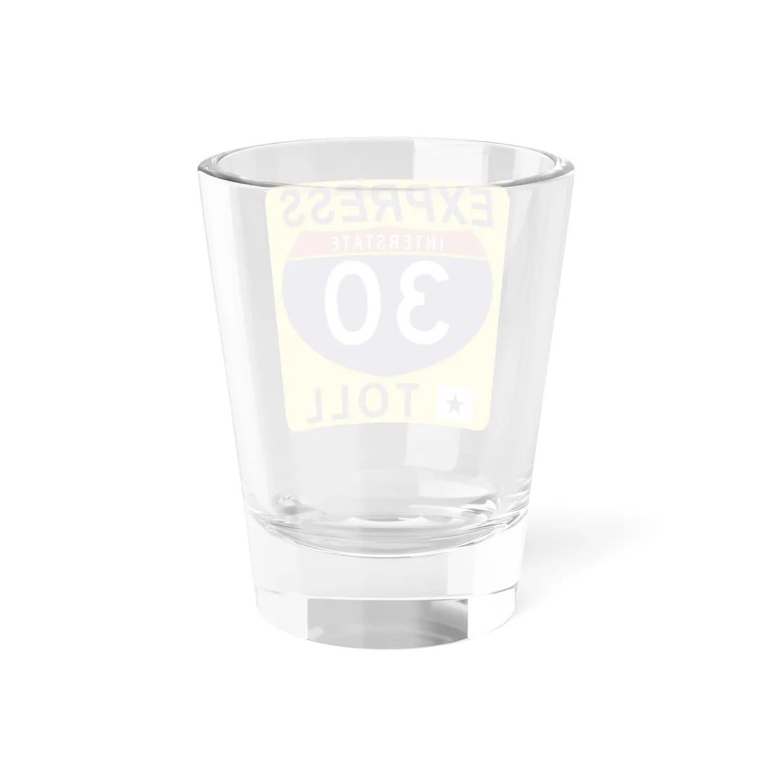 30 Express Lane free (Texas) (Road Sign) Shot Glass 1.5oz - Go Mug Yourself