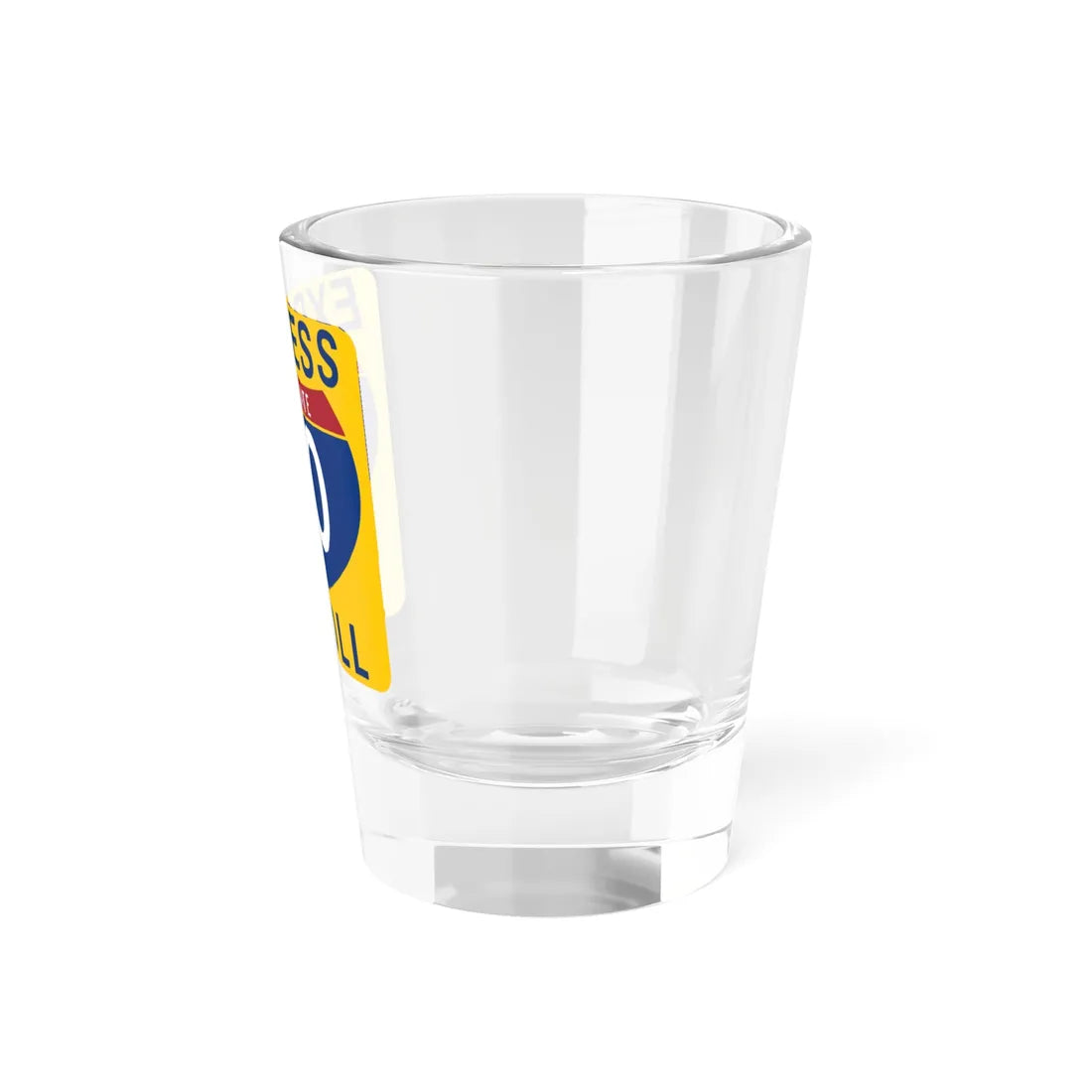 30 Express Lane free (Texas) (Road Sign) Shot Glass 1.5oz - Go Mug Yourself