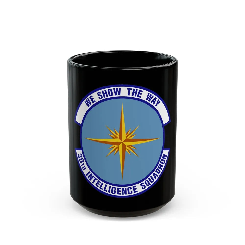 30 Intelligence Squadron AFISRA (U.S. Air Force) Black Coffee Mug-15oz-Go Mug Yourself